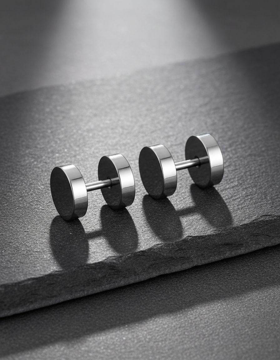 Aros Tipo Punk Silver Rock Hombre Mujer Moda 2020  .-3