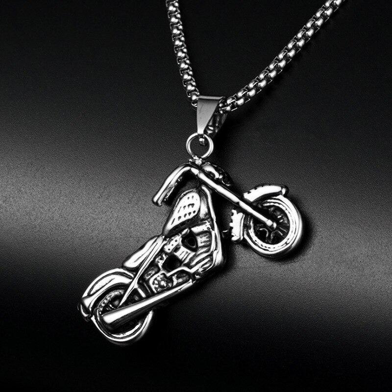 Collar Motocicleta Silver Space Moto Hombre-3