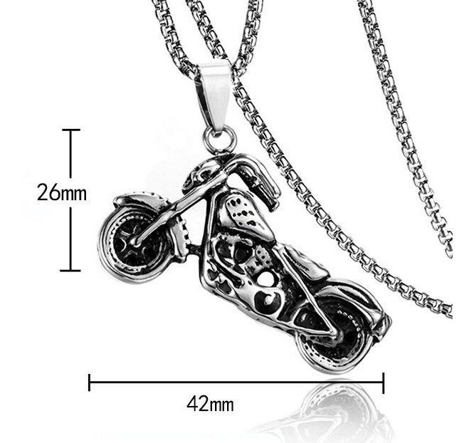 Collar Motocicleta Silver Space Moto Hombre-4