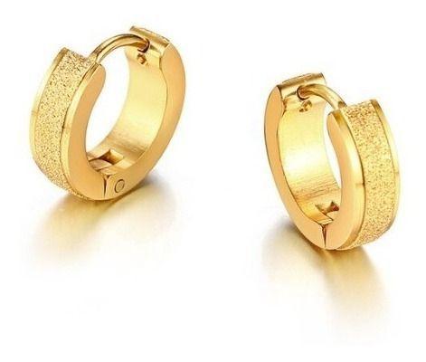 Aros Punk Hombre Mujer Gold Manba Earing Moda Vintage-0