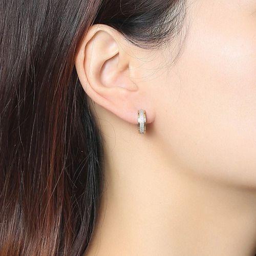 Aros Punk Hombre Mujer Gold Manba Earing Moda Vintage-1