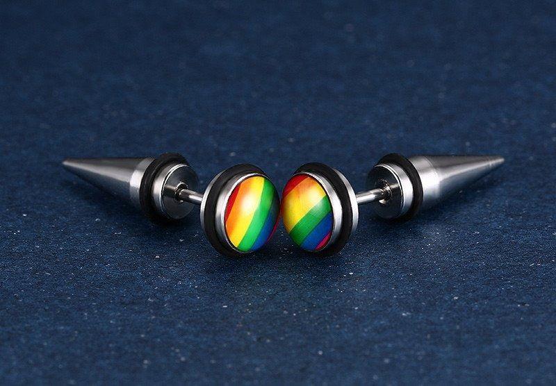 Aros Bandera De Diversidad Lgbt Earing Moda 2019-1
