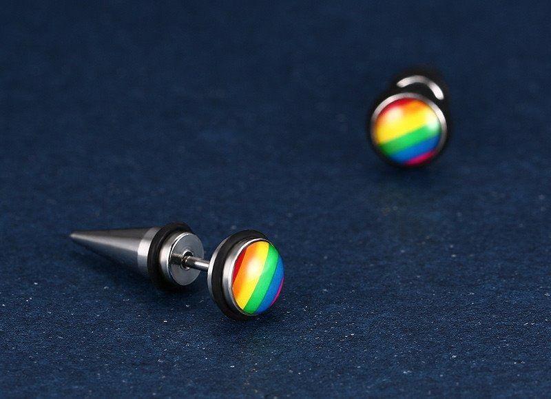 Aros Bandera De Diversidad Lgbt Earing Moda 2019-3