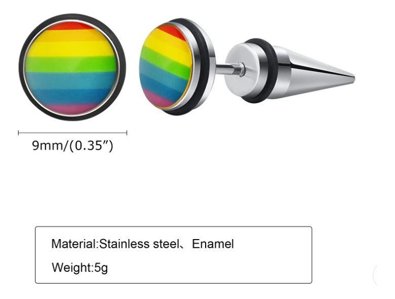 Aros Bandera De Diversidad Lgbt Earing Moda 2019-7