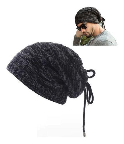 Gorro Invierno Cuello Hombre De Lana Con Forro Interno-0