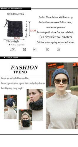 Gorro Invierno Cuello Hombre De Lana Con Forro Interno-5