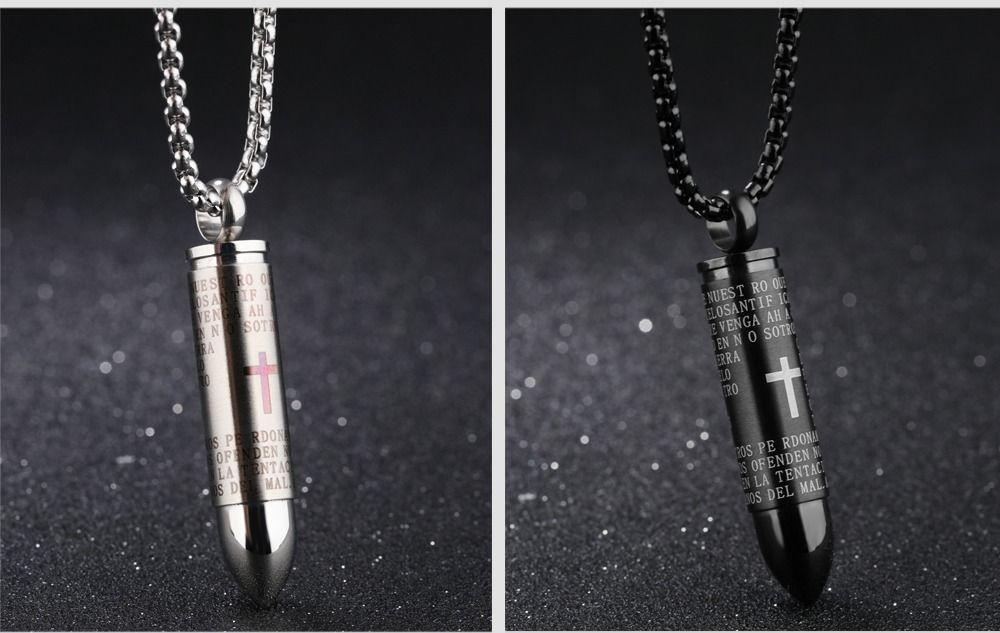 Collar Titanio Bala Royal Madriz 60 Cm Hombre Elegante-3