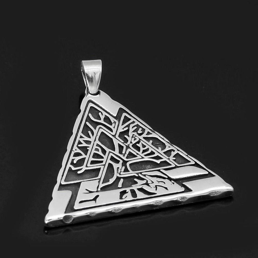 Collar Valknut Arbol De Vida Nordico Vikingo Hombre 2022-4