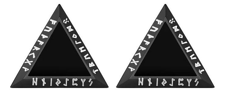 Aros Vikingos Punk Triangulo Runas Vikingas Hombre Mujer-0