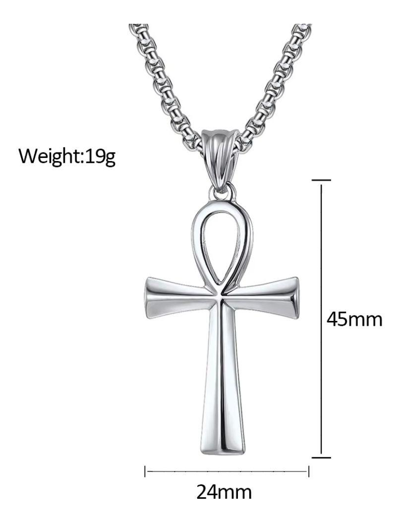 Collar Cruz Egipcia Black Space Hombre Mujer Moda-9