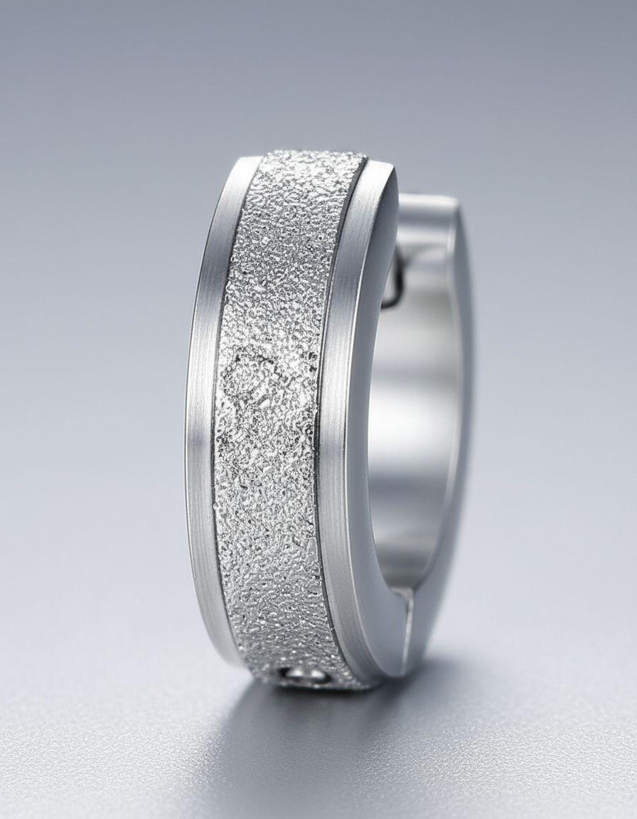 Aros Punk Hombre Mujer Silve Shinning Manba Earing Moda 2022-3