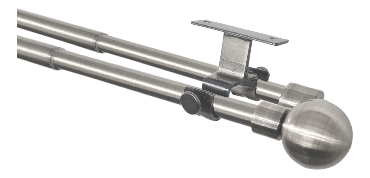 Set Extensible Techo 170-320 Cm Color Satín Terminal Bola-0