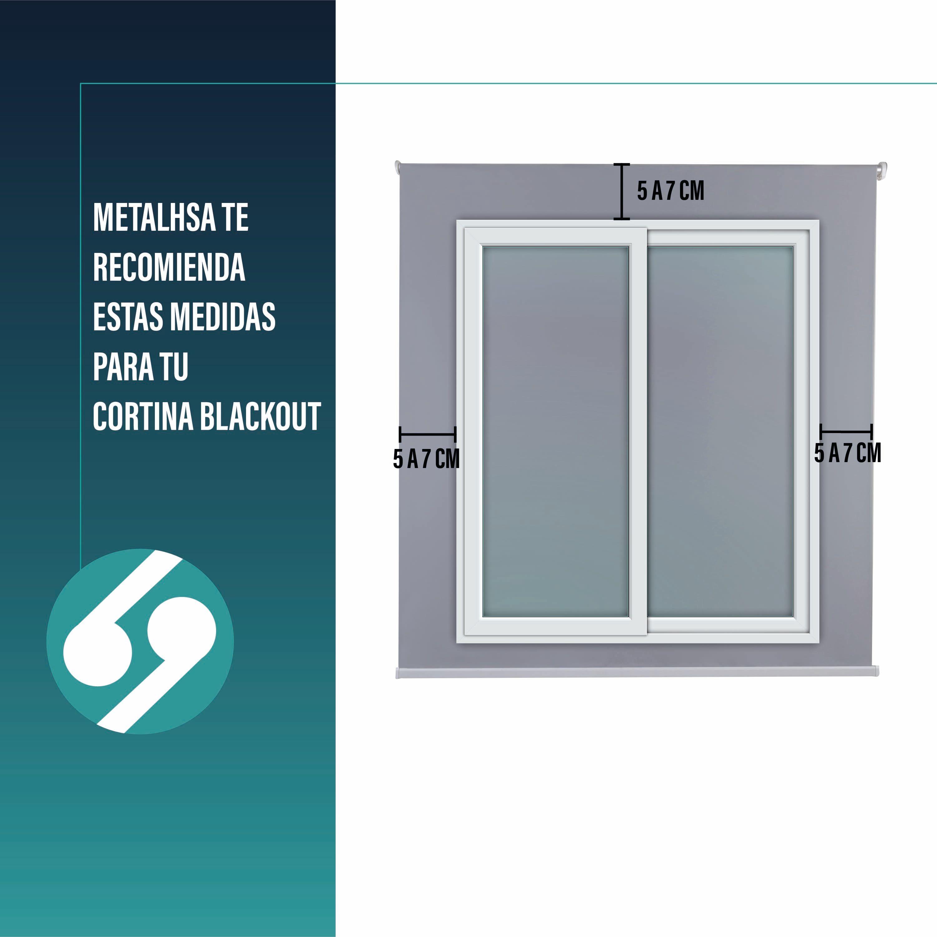 Cortina Roller Blackout Gris 180 X 250 Cm-7
