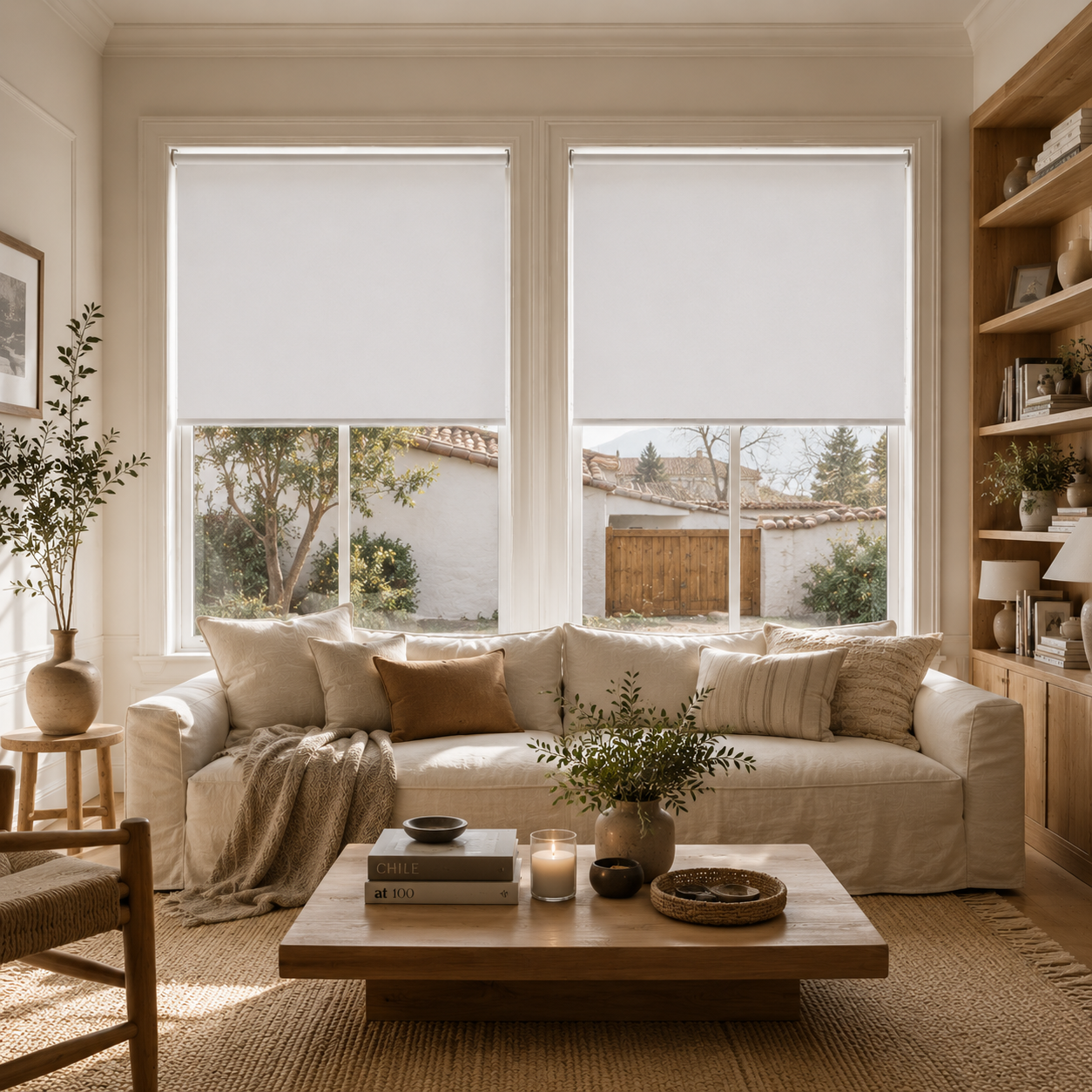 Cortina Roller Blackout 220 X 165 Cm Color Blanco Marca Sunfree-5