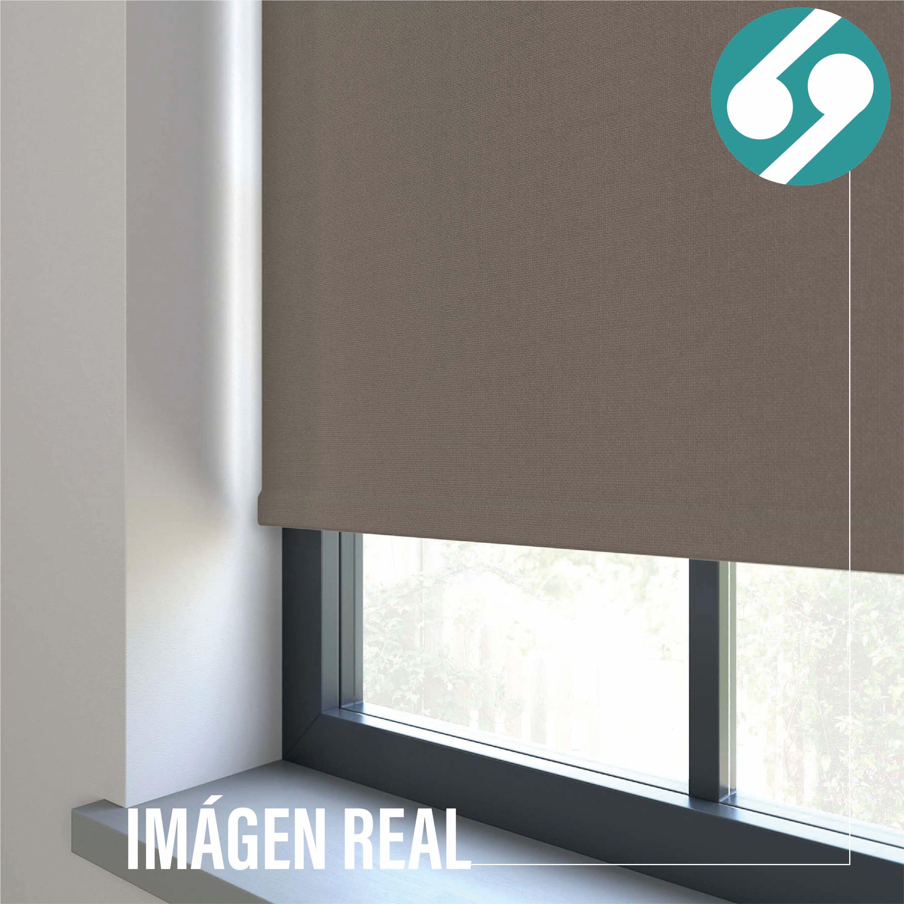 Cortina Roller Blackout Tostado 120 X 165 Cm-2