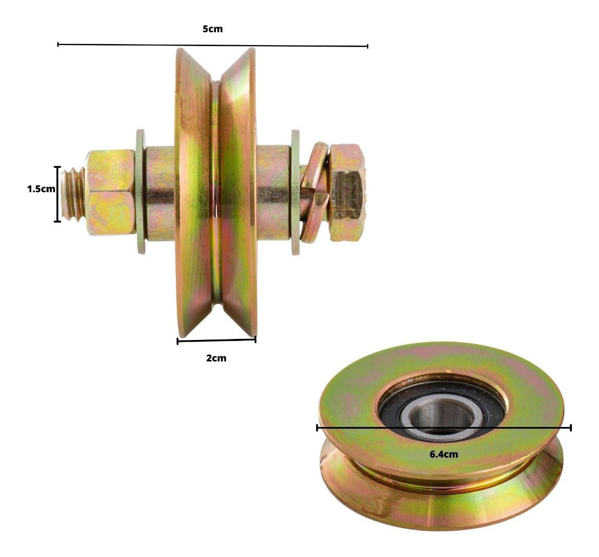 Rueda Para Portón Con Perno 64 Mm-2
