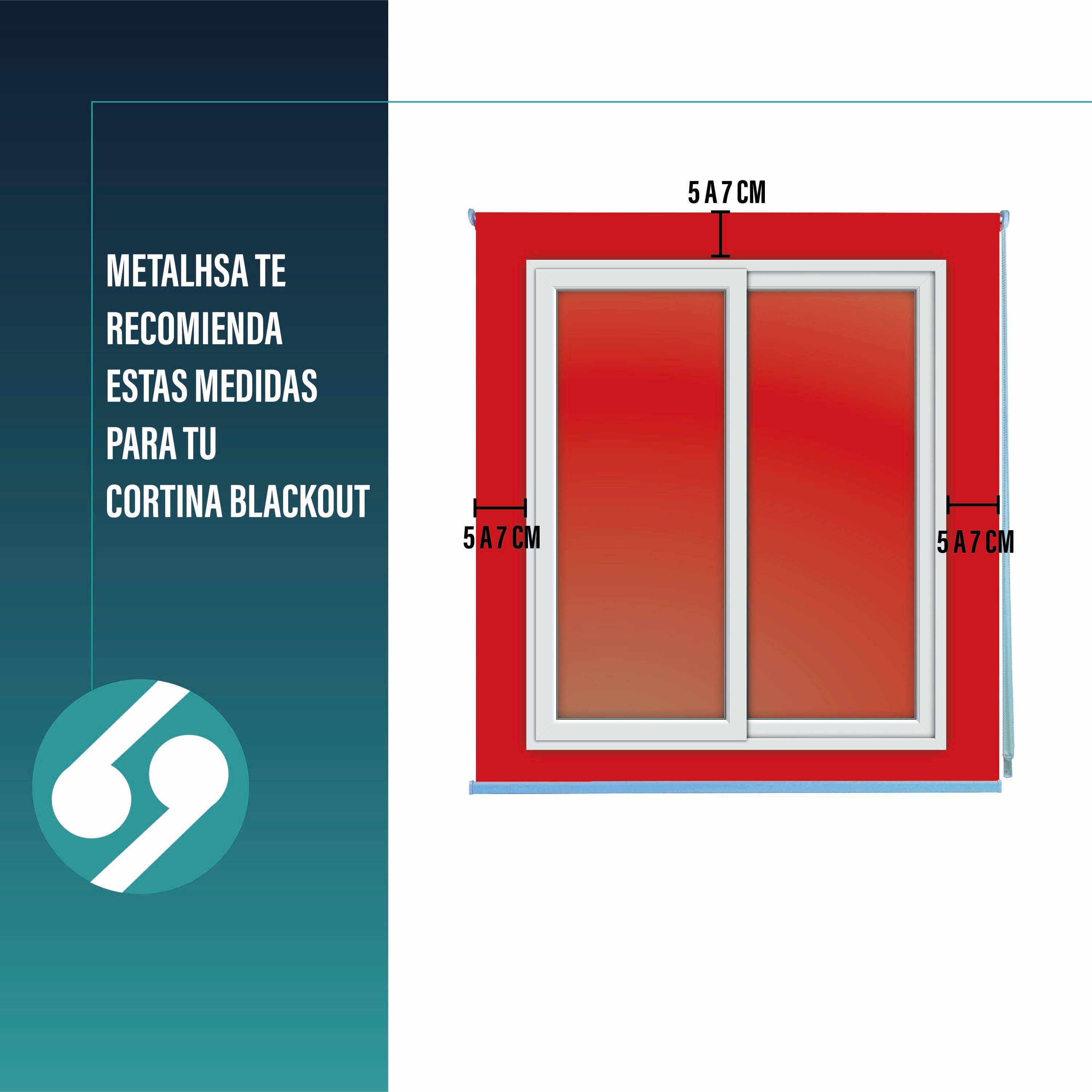Cortina Roller Blackout Rojo 200 X 250 Cm Sunfree-7