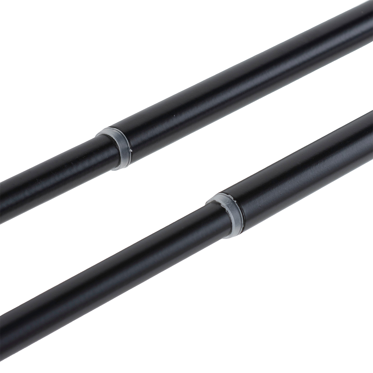 Set Barras para Cortina Doble 16/19 Mm Extensible 120-210 Cm A Muro Negro Cónico-2
