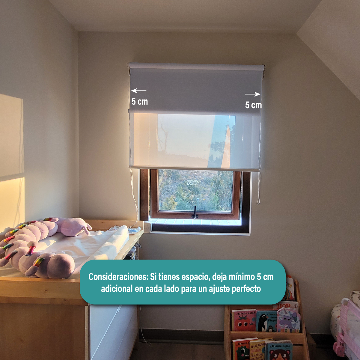 Cortina Roller Doble Blackout y Sunscreen 150X250 Cm Color Gris Marca Aura-7