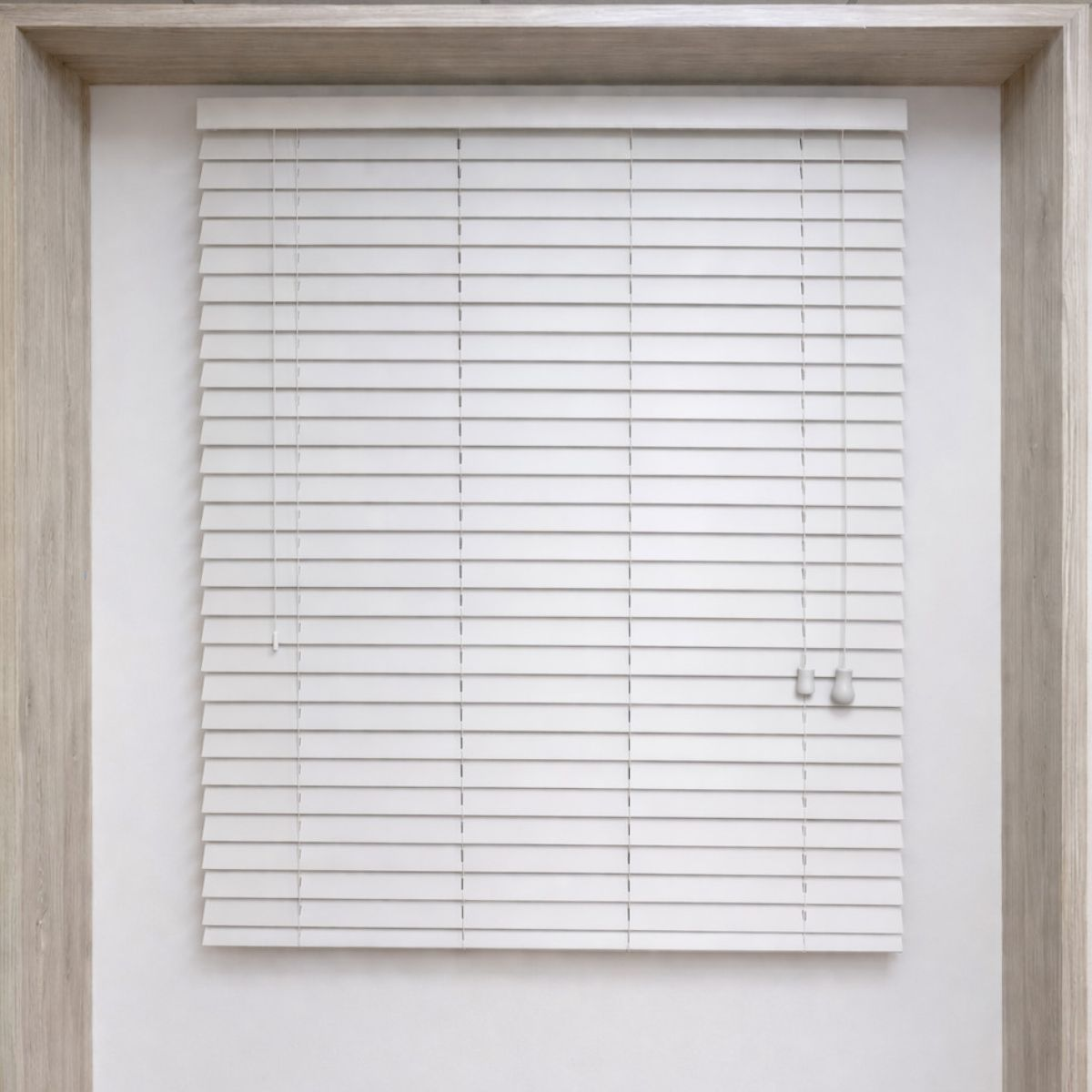 Persiana Imitación Madera 50 MM 200X250 Cm Blanco Texturado Aura-1
