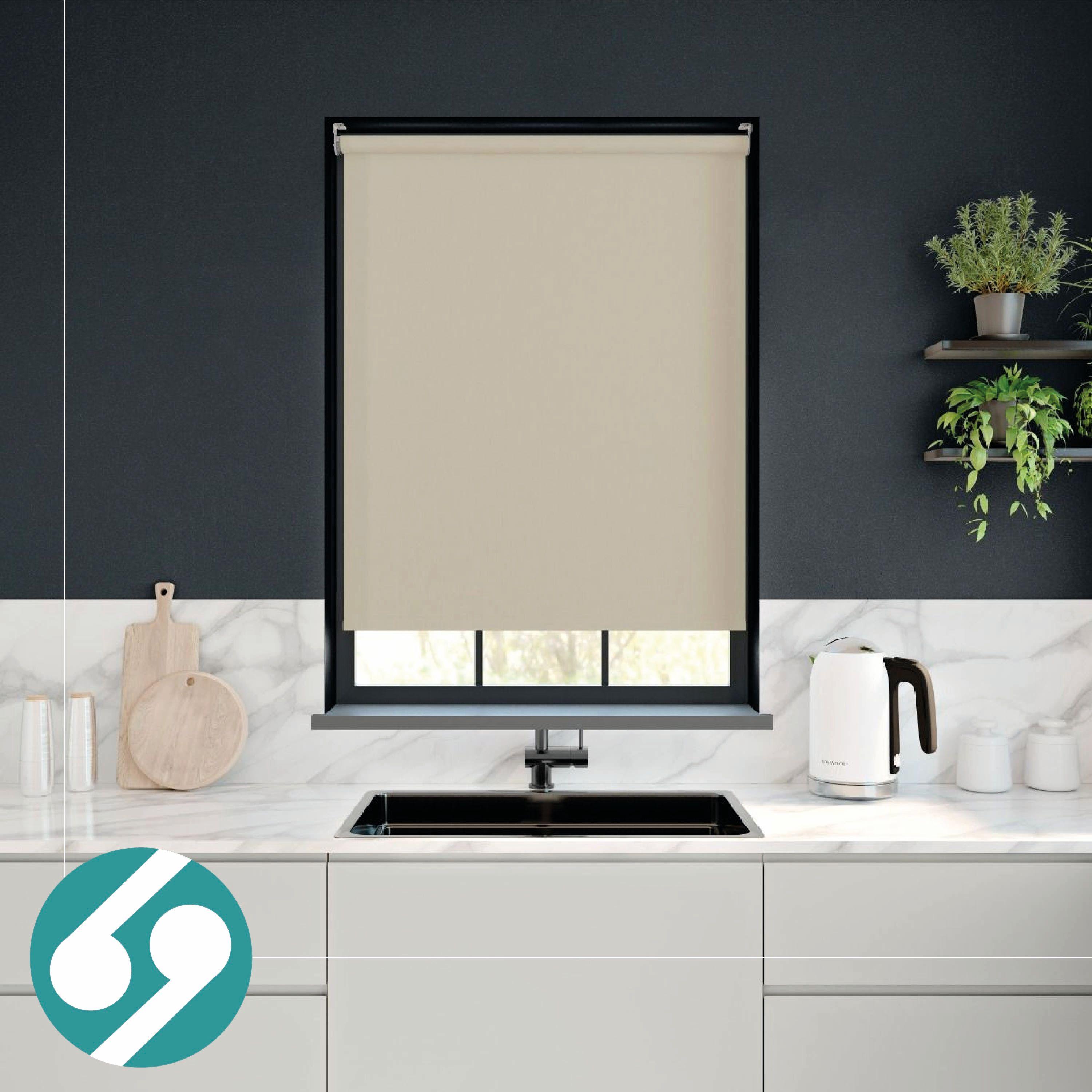 Cortina Roller Blackout Beige 180 X 165 Cm-6