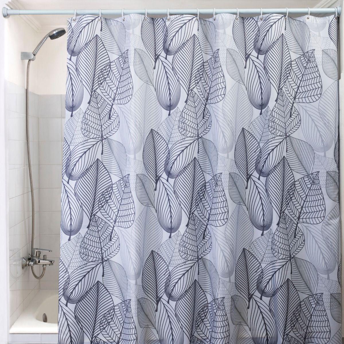 Cortina De Baño 180 x 180 Cm Poliéster Hojas Otoño-2