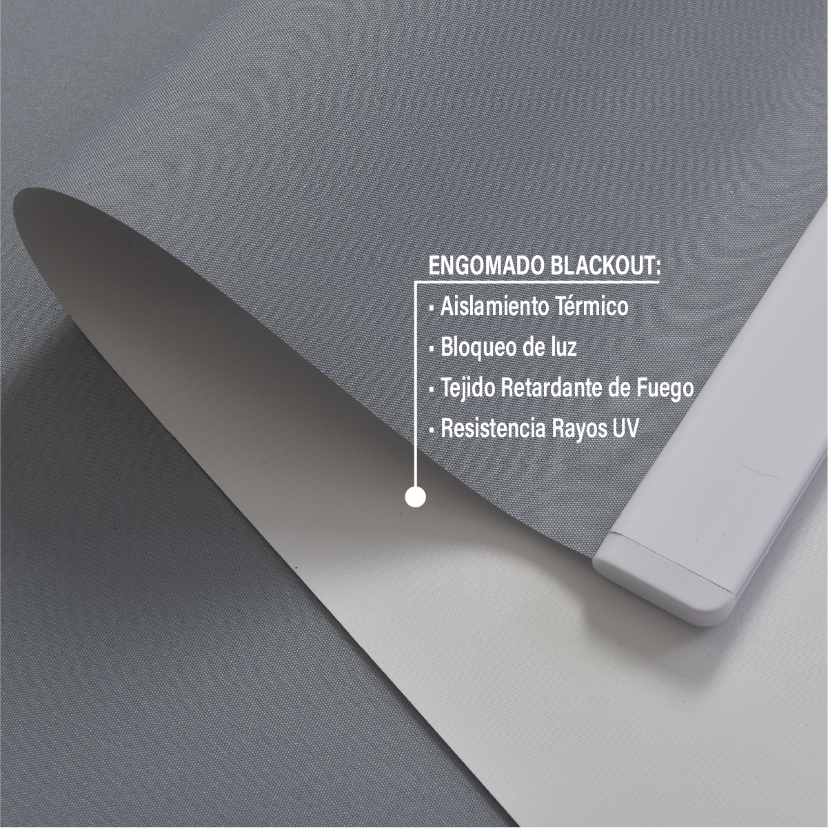 Cortina Roller Blackout 080 X 250 Cm Color Gris Marca Sunfree-3