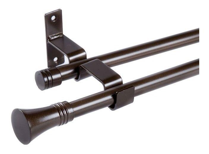 Set Extensible De 170-320 Cm Color Café Y Terminal Cónico-0