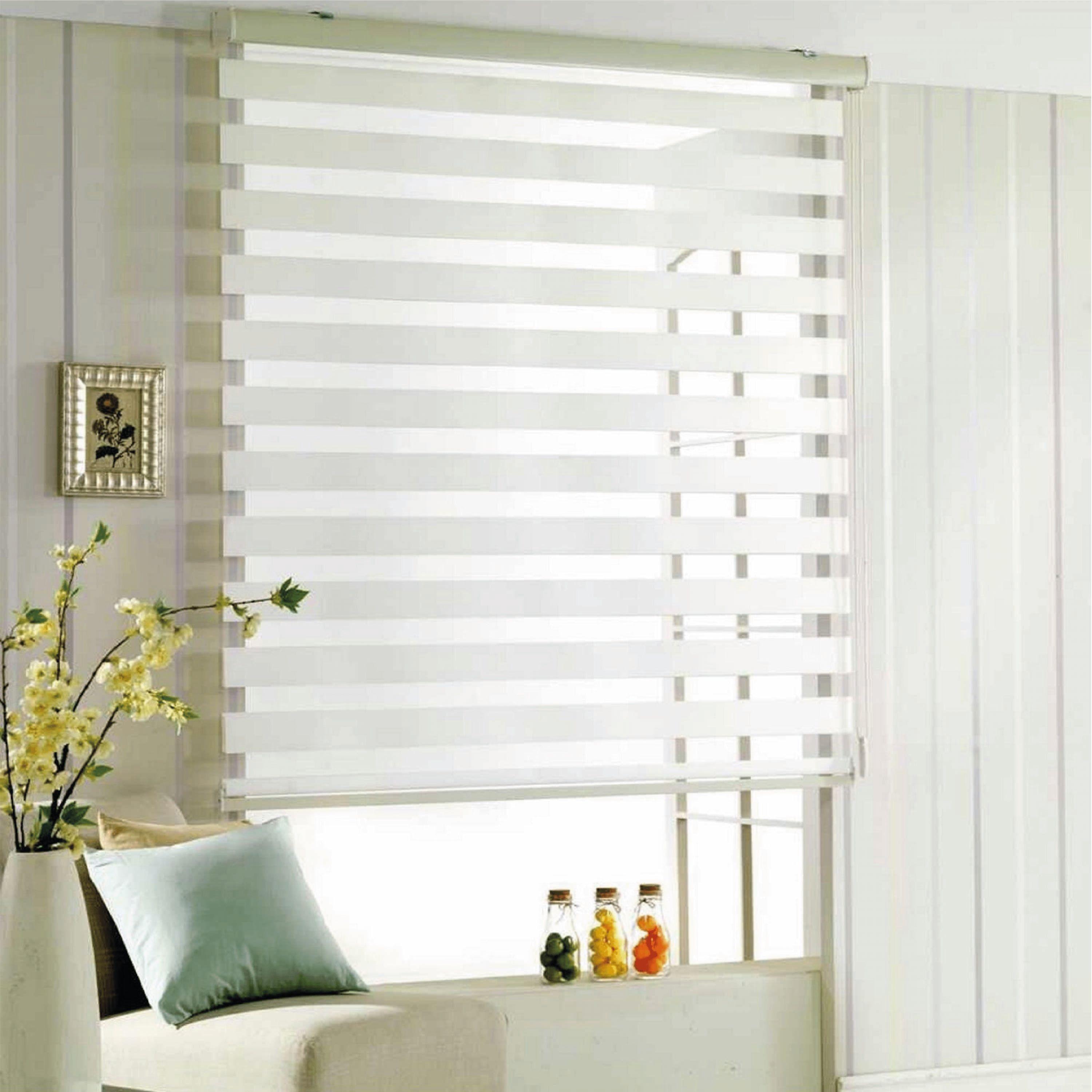 Cortina Roller Duo Zebra Día Y Noche Blanco 180 X 165 Cm Sunfree-6