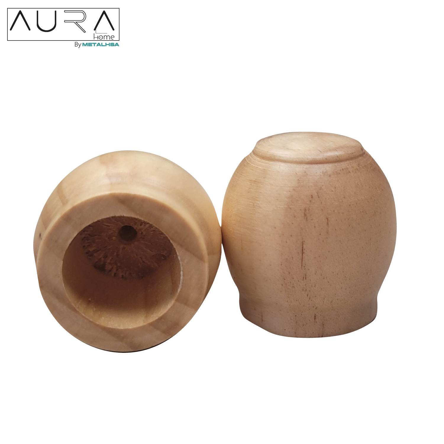 Set Simple de Madera Natural 19 MM X 2,00 Mt Terminal Bola-6