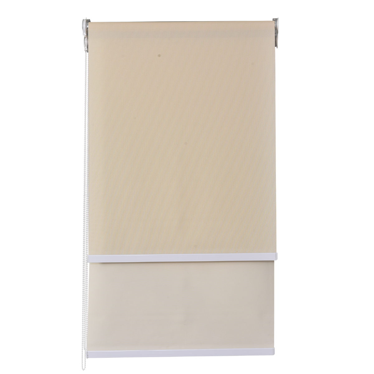 Cortina Roller Doble Blackout/Sunscreen 220X250 Cm Beige Sunfree-0