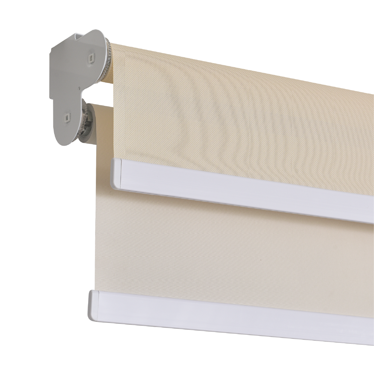 Cortina Roller Doble Blackout/Sunscreen 220X250 Cm Beige Sunfree-2