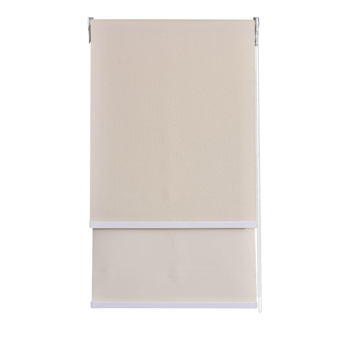 Cortina Roller Doble Blackout y Sunscreen 120X250 Cm Color Beige Marca Aura-0