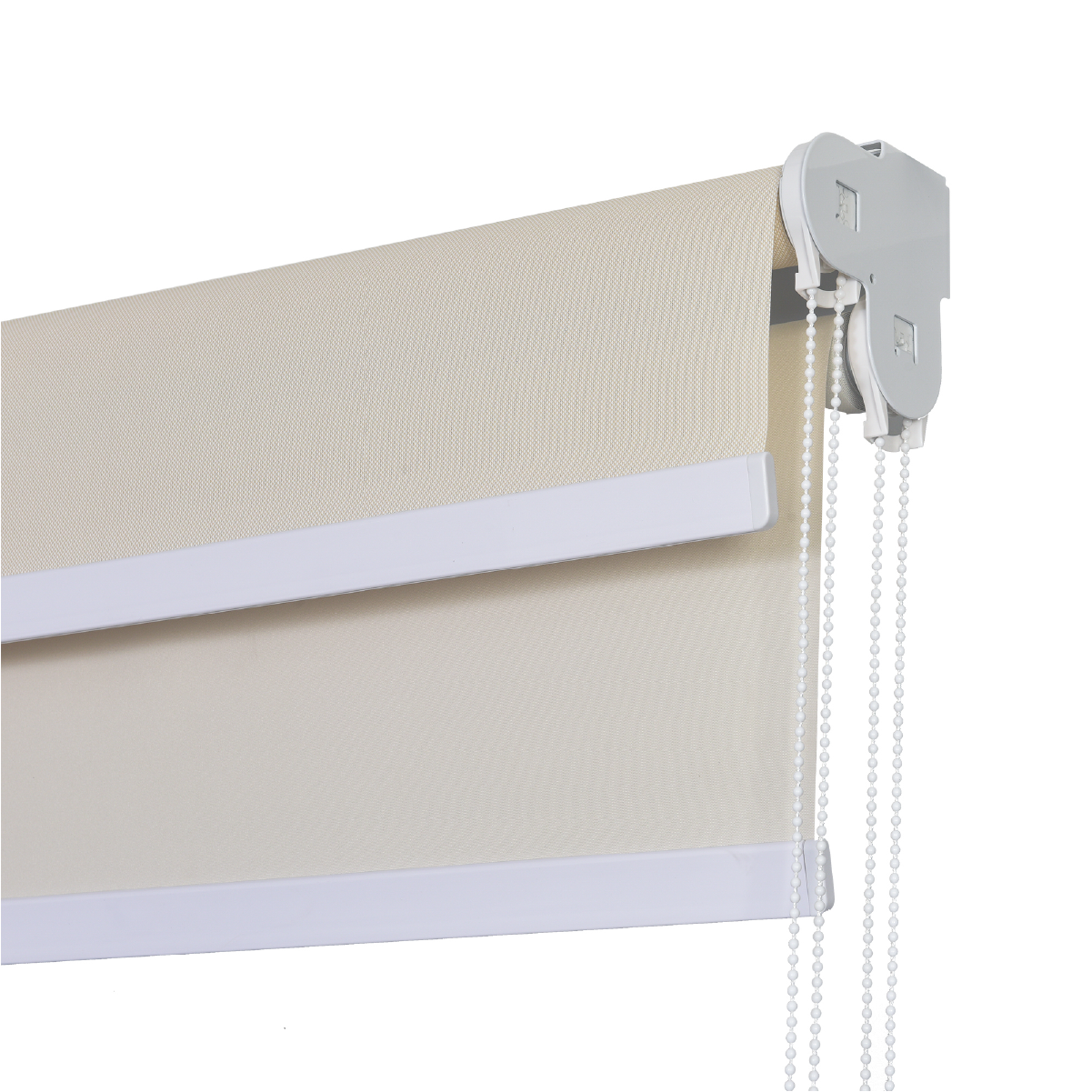Cortina Roller Doble Blackout y Sunscreen 120X250 Cm Color Beige Marca Aura-2