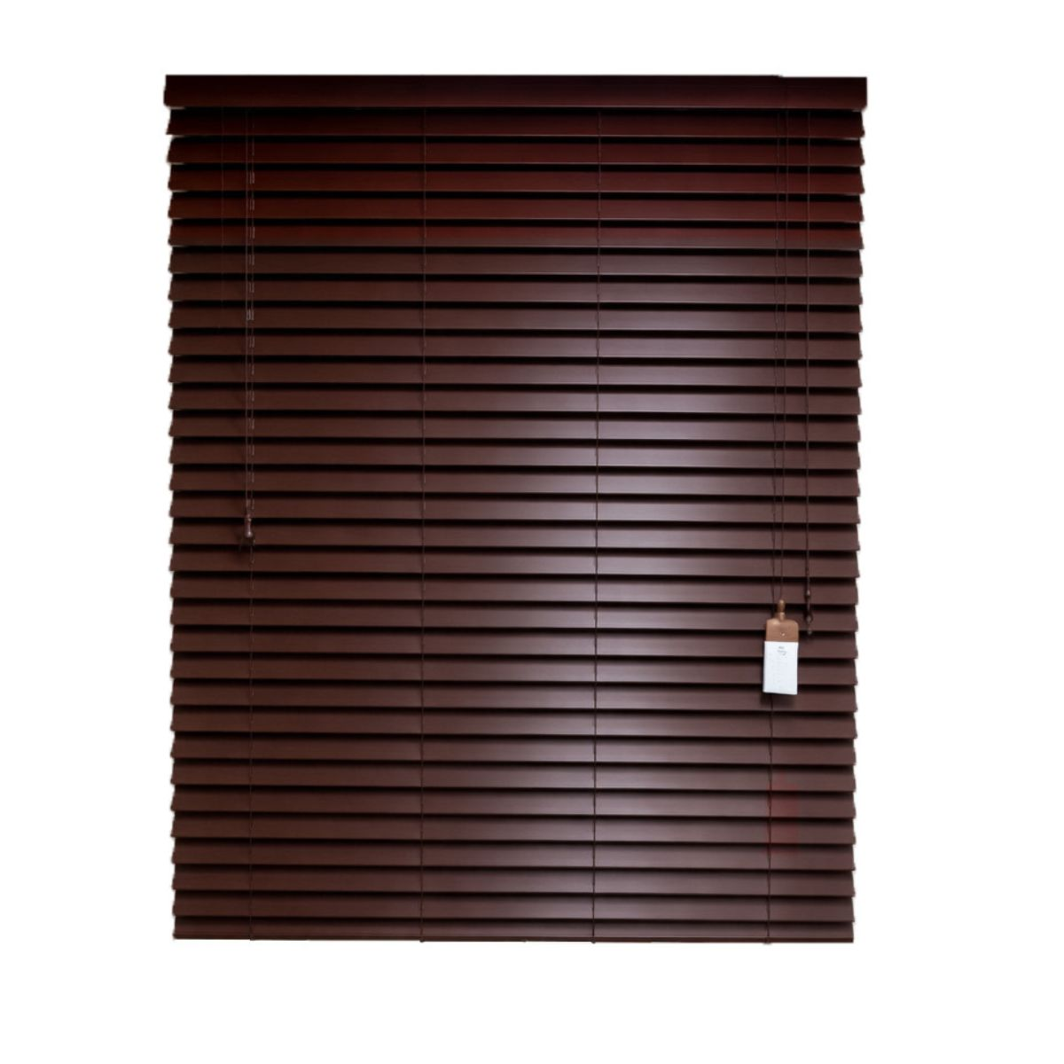 Persiana PVC Tipo Madera 50 MM 120X165 Cm Caoba Texturado-0