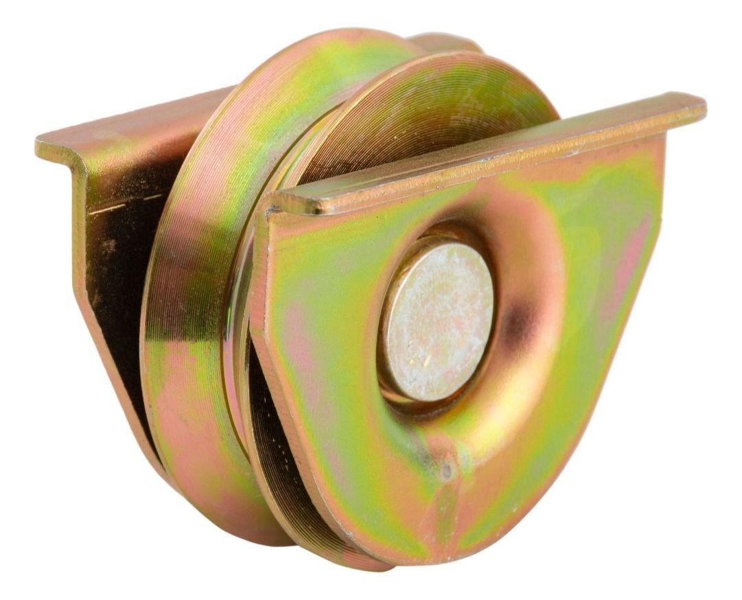 Rueda Para Portón Con Placa Abierta 75 Mm-0