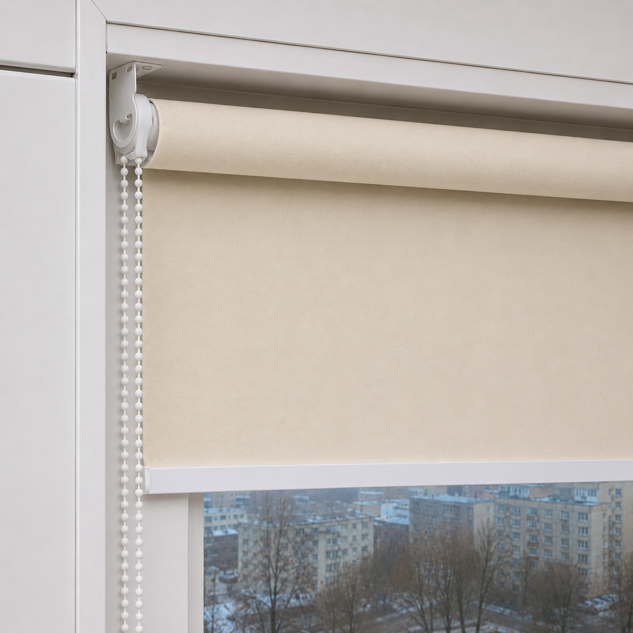 Cortina Roller Blackout 120 X 250 Cm Color Beige Sunfree-7