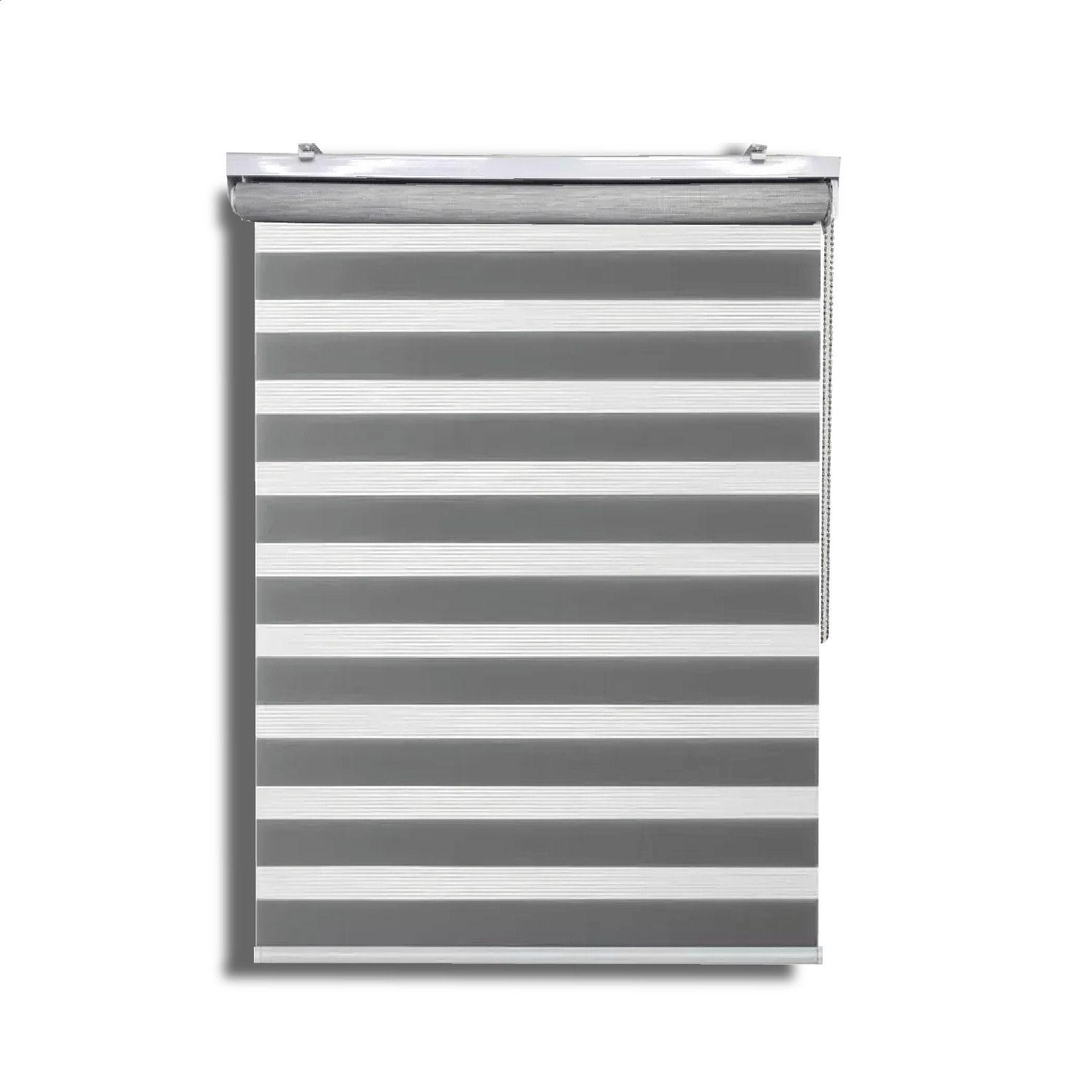 Roller Duo Zebra Día y Noche Gris 200 X 250 Cm Sin Cenefa-0