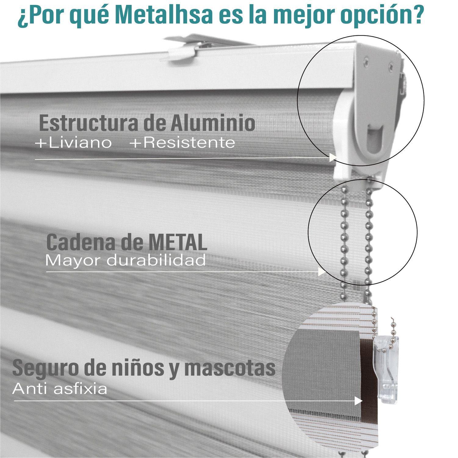 Roller Duo Zebra Día y Noche Gris 200 X 250 Cm Sin Cenefa-4