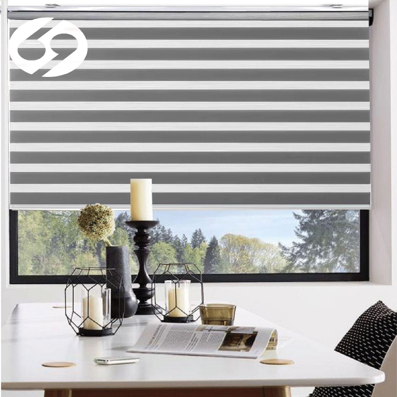 Roller Duo Zebra Día y Noche Gris 90 X 250 Cm Sin Cenefa-6