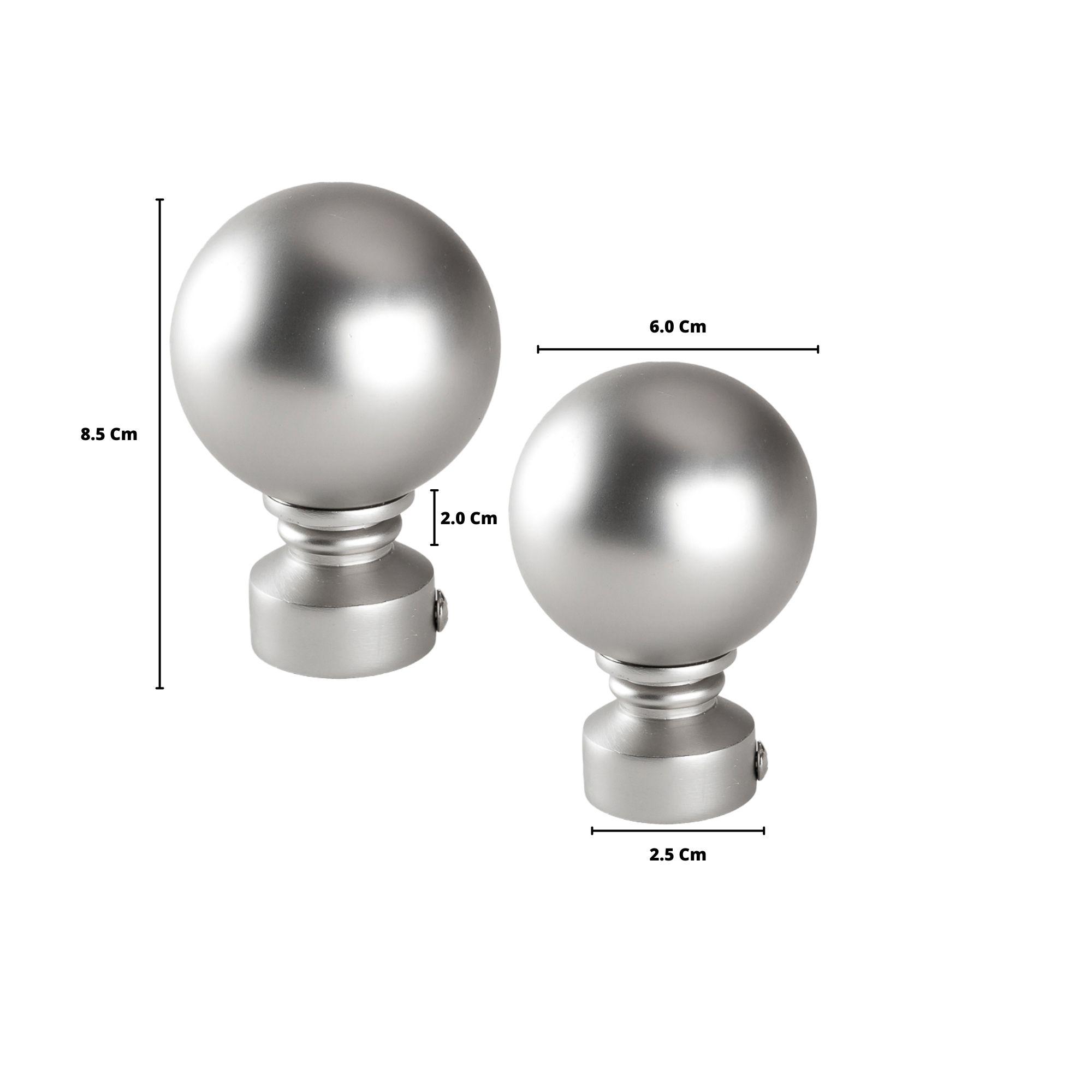 Pack 2 Unidades Terminal Bola Acero Satín 19 Mm-2