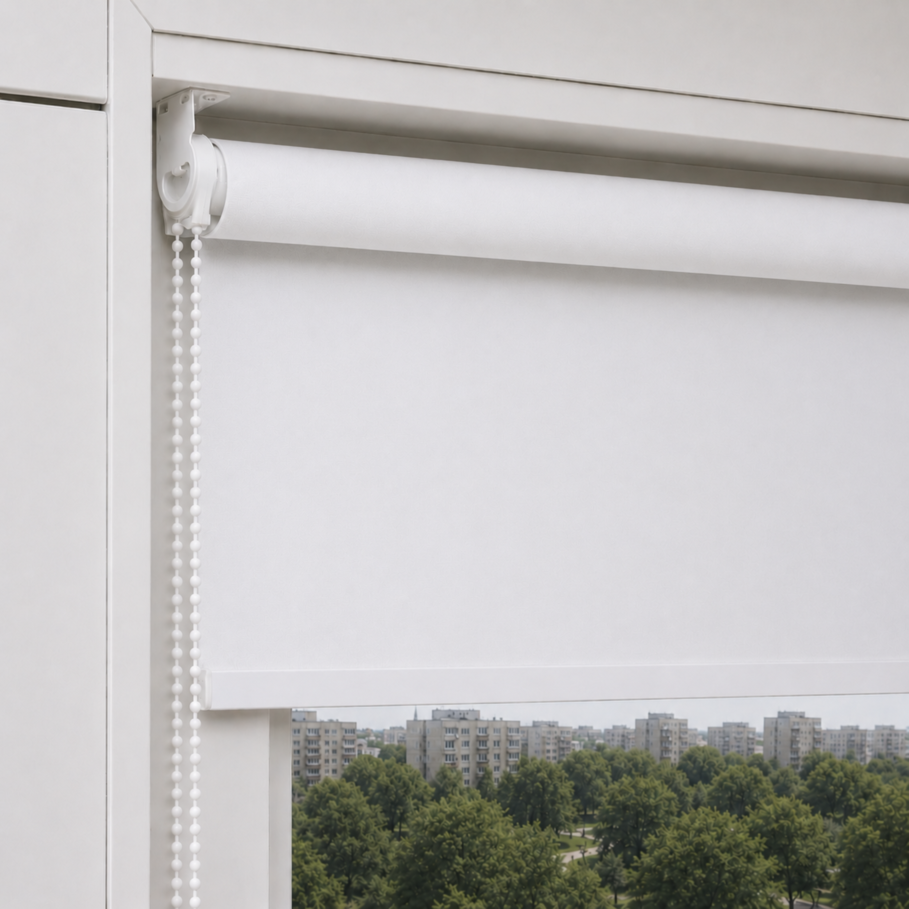 Cortina Roller Blackout 200 X 165 Cm Color Blanco Sunfree-7