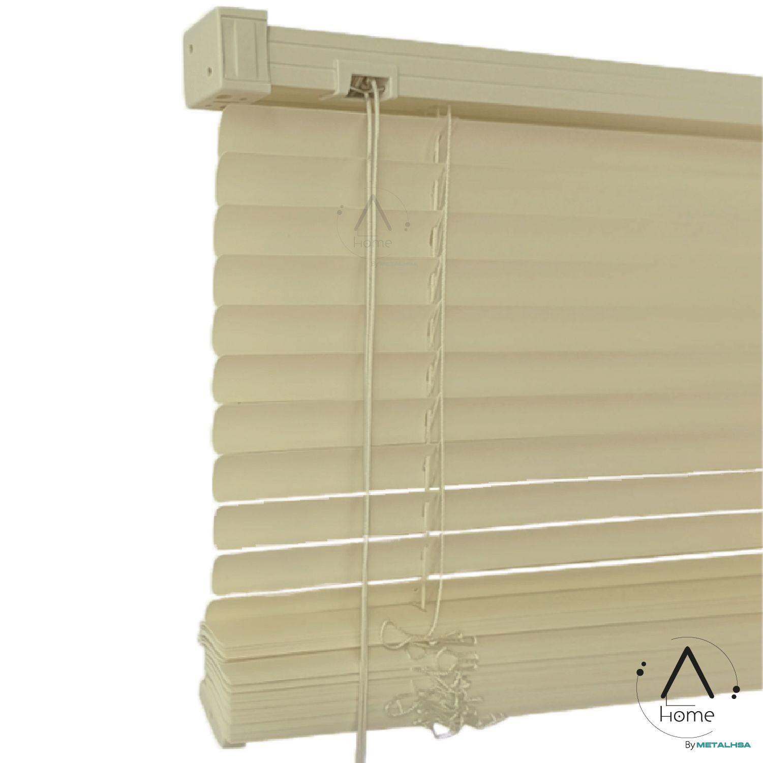 Persiana Veneciana Pvc 25MM 150X165 Cm Manual Beige Aura-5