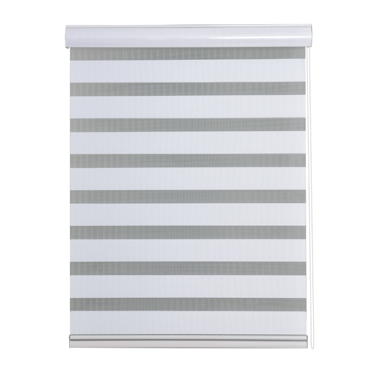 Cortina Roller Duo Zebra Día Y Noche 090X250 Cm Blanco Aura-0