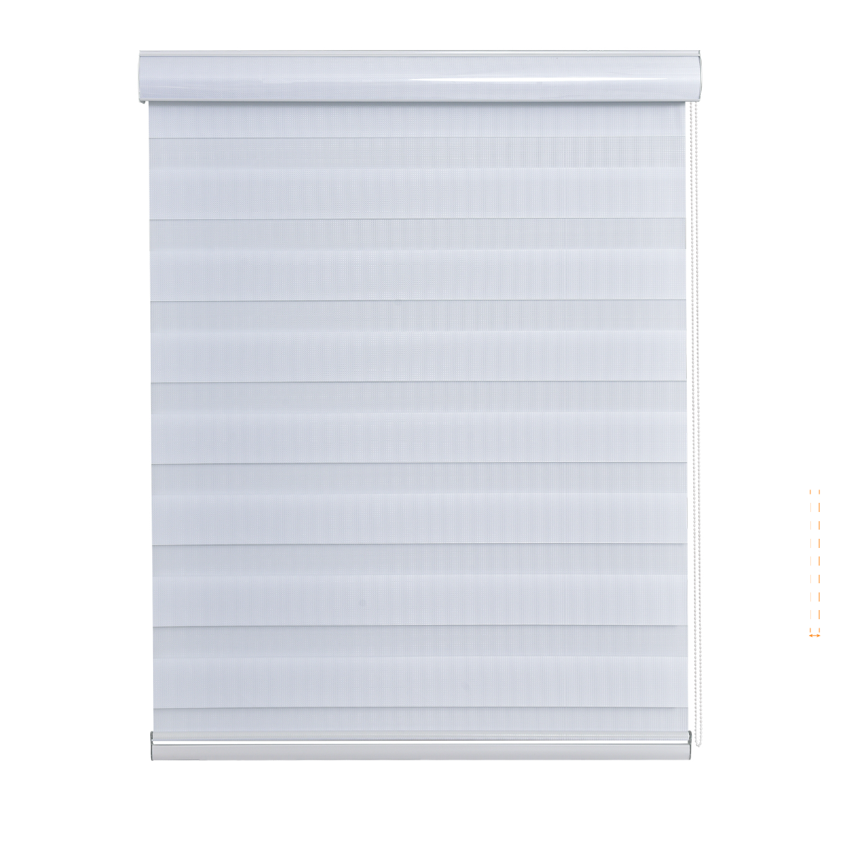 Cortina Roller Duo Zebra Día Y Noche 090X250 Cm Blanco Aura-1