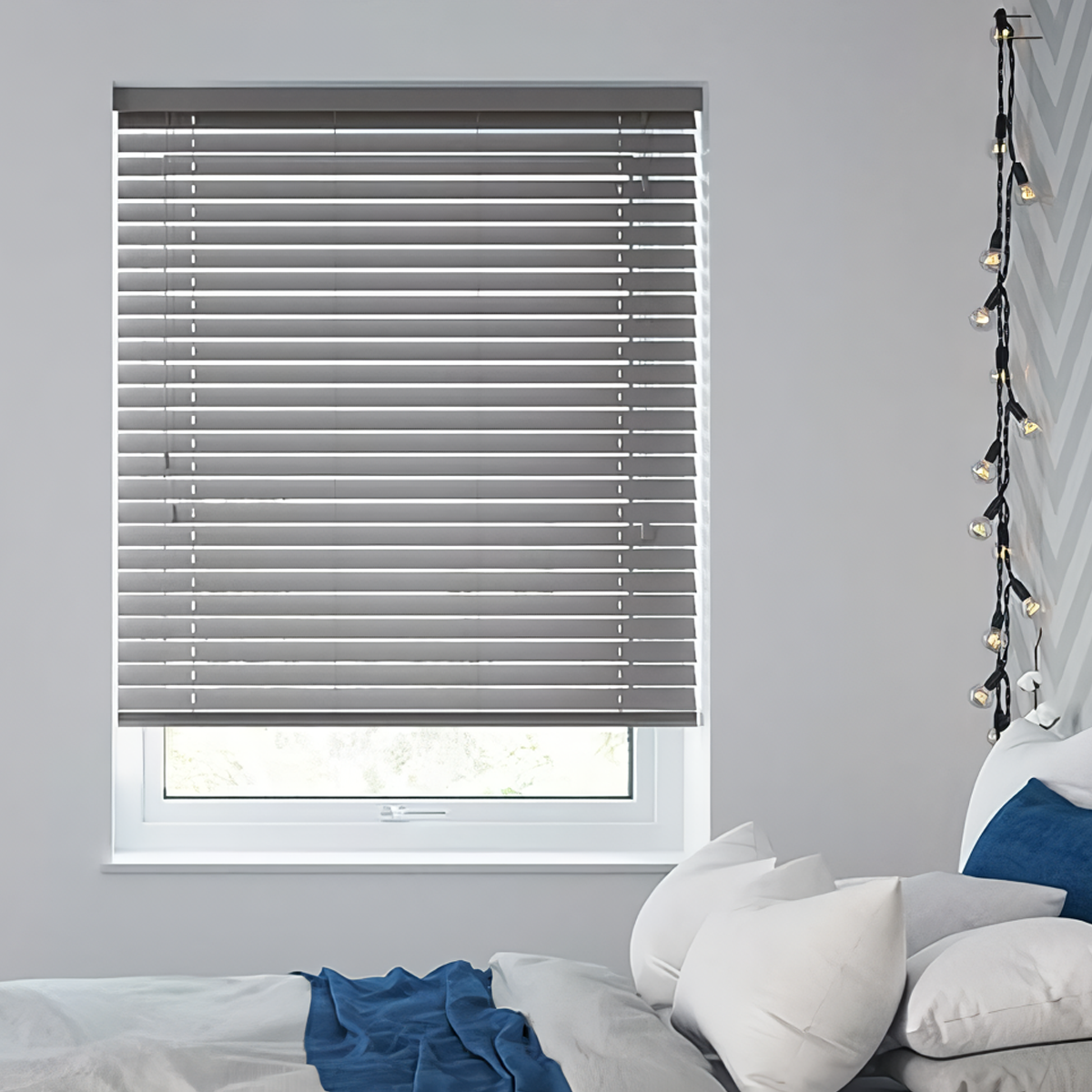 Persiana Imitación Madera 50 MM 150X250 Cm Gris Claro Aura-6