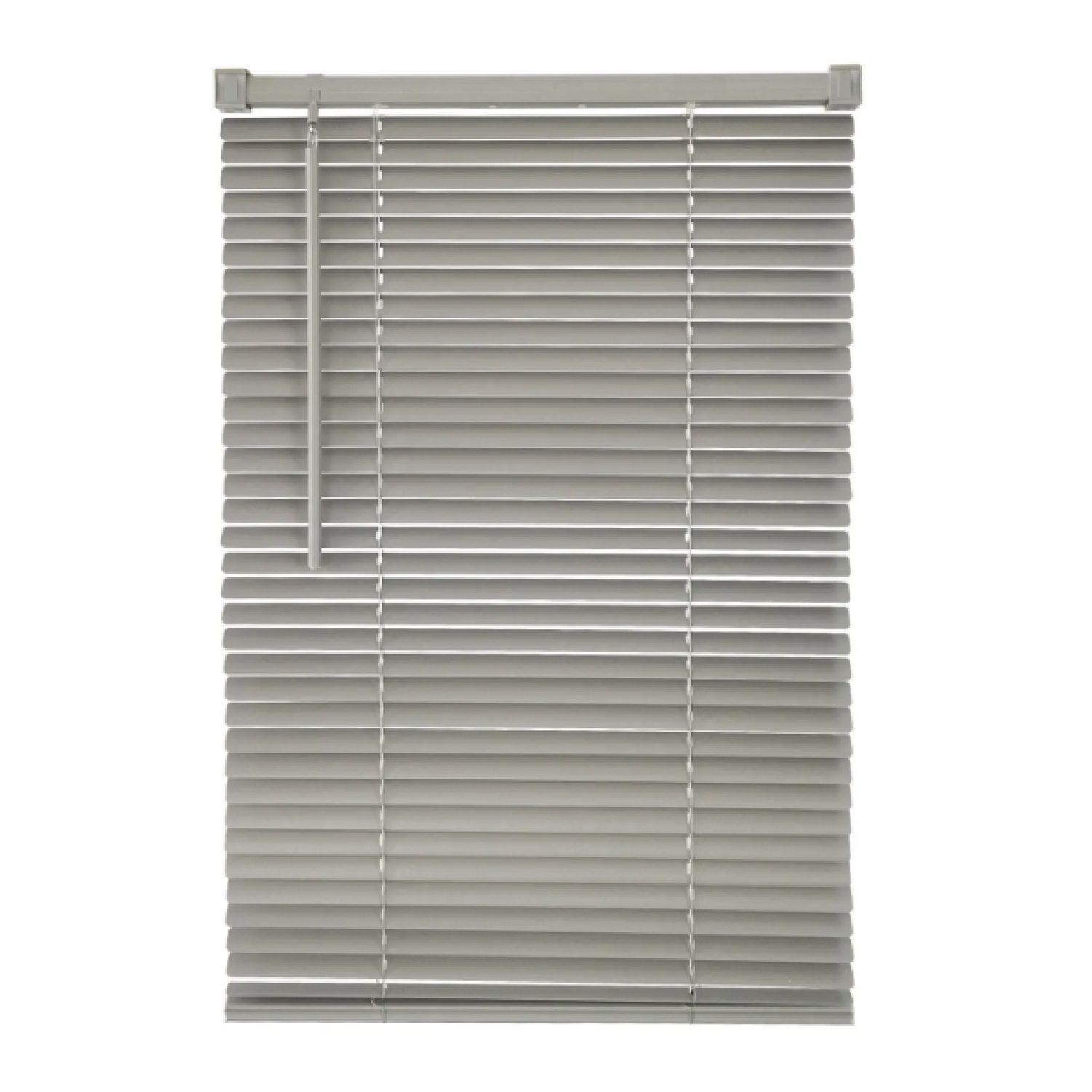 Persiana Veneciana Pvc 25MM 200X165 Cm Manual Gris Ceniza-0