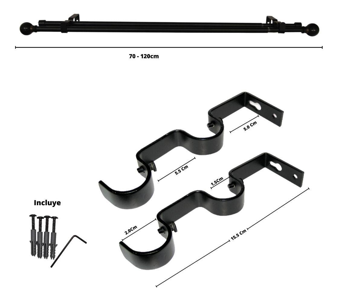 Set Doble Extensible 70-120 Cm Color Orb Terminal Bola-6
