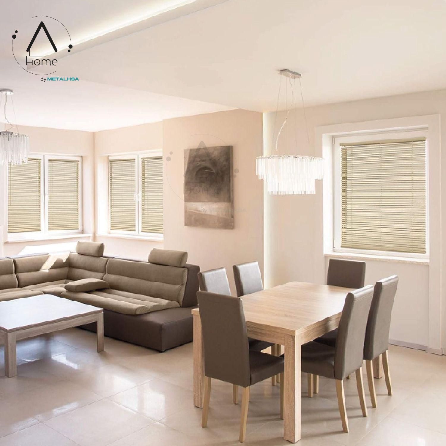 Persiana Veneciana Pvc 25MM 200X165 Cm Manual Capuccino Aura-5