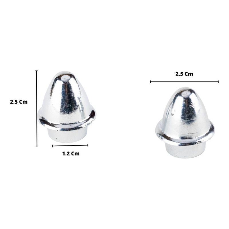 Pack 2 Unidades Terminal Cromado Liso 12 Mm-2